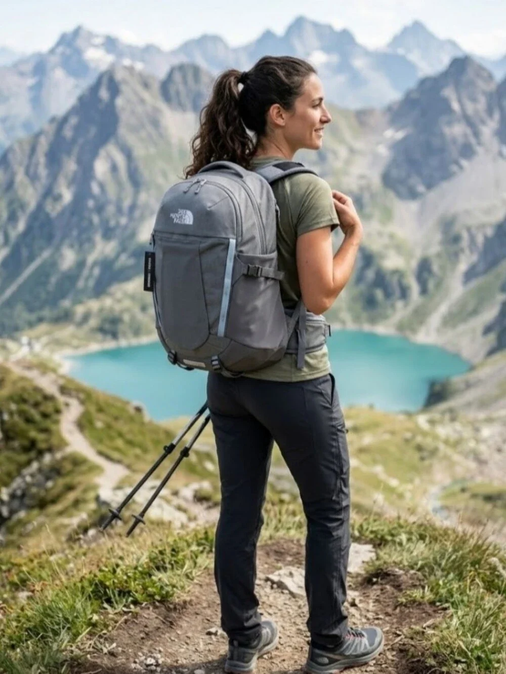 NEW! The North Face Recon Gray Backpack NWT